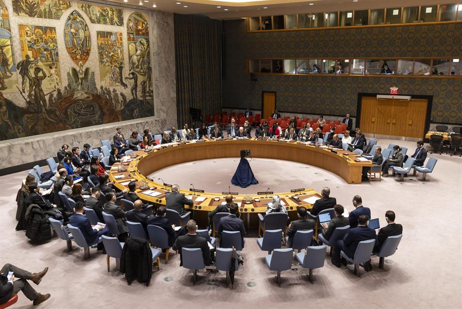 Vista general durante una reunión del Consejo de Seguridad de las Naciones Unidas, en una fotografía de archivo. /EFE