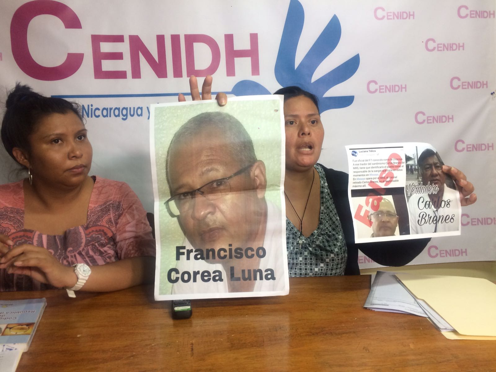Francisco Corea Luna, de 53 años, es otro de los detenidos en El Chipote.