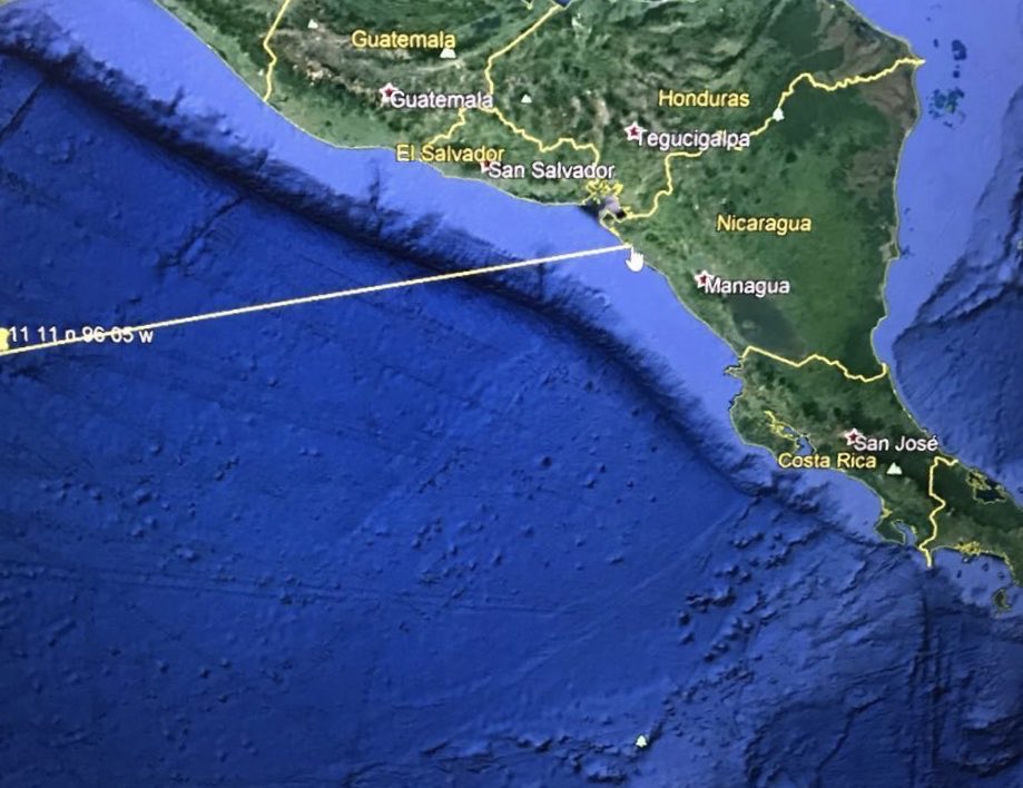 Estados Unidos alerta de tsunami frente a Nicaragua / Cortesía