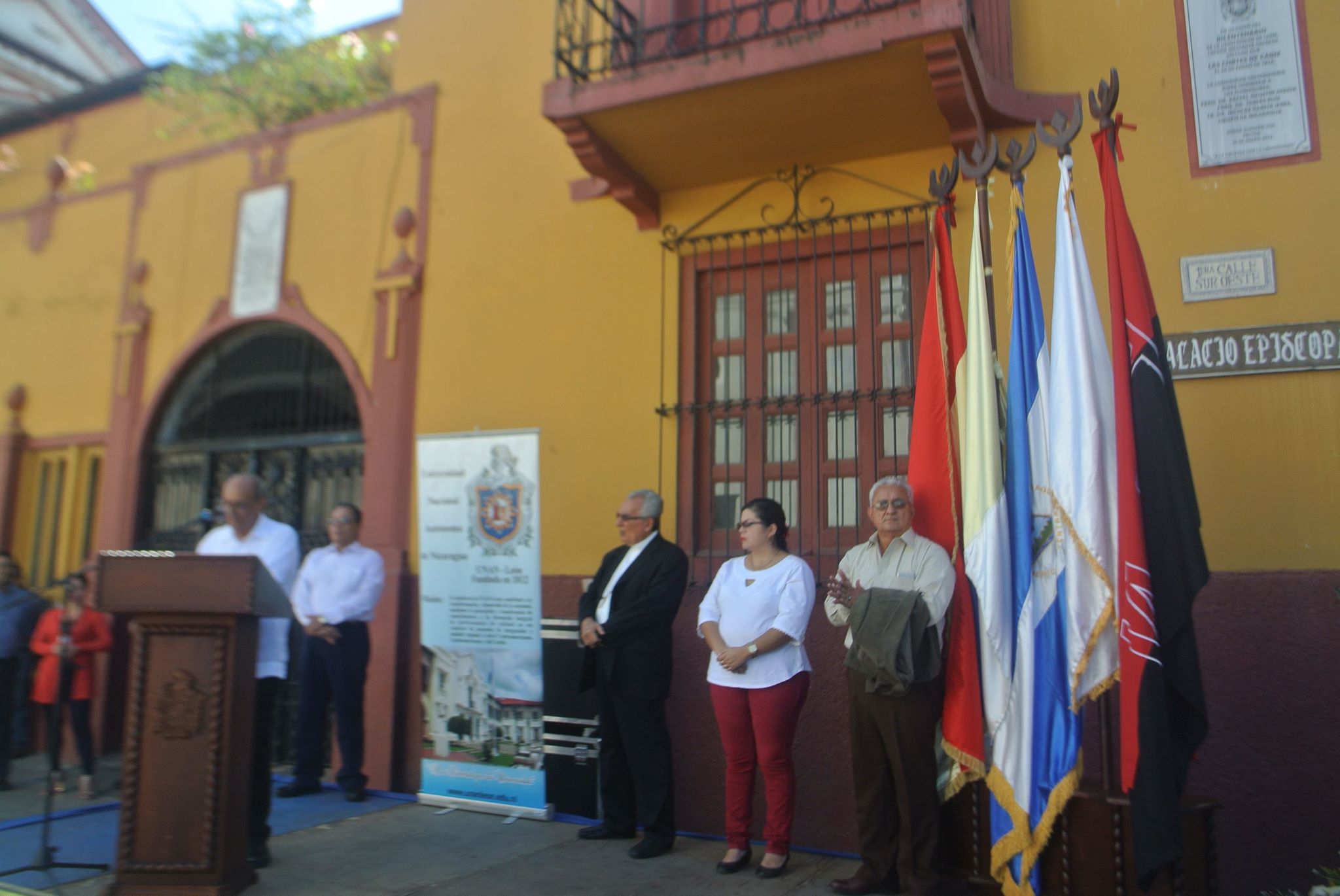 Acto de conmemoración del 206 aniversario de fundación de la UNAN-León.Foto: Orlando Chávez