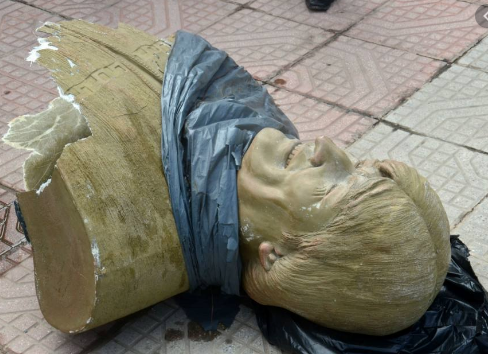 Estatua de Evo Morales / Cortesía