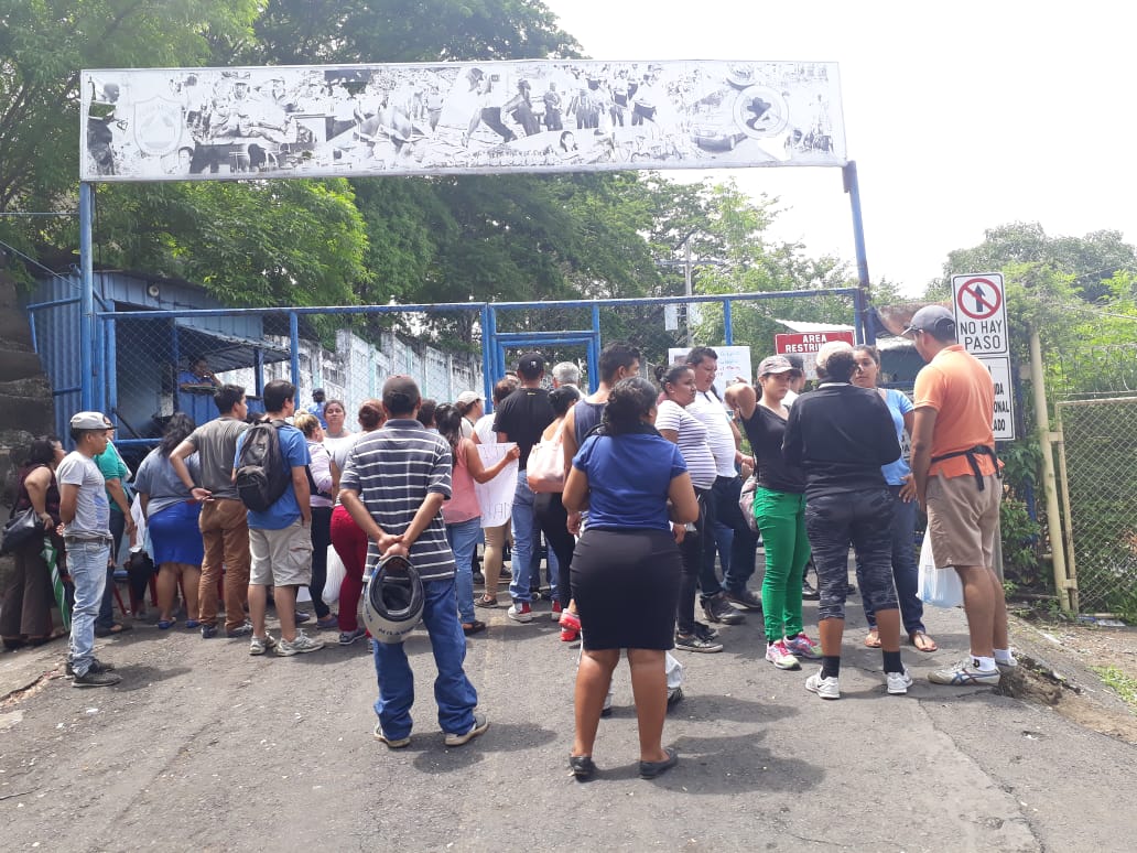 Entrada a la Dirección de Auxilio Judicial en Managua. Foto: Archivo