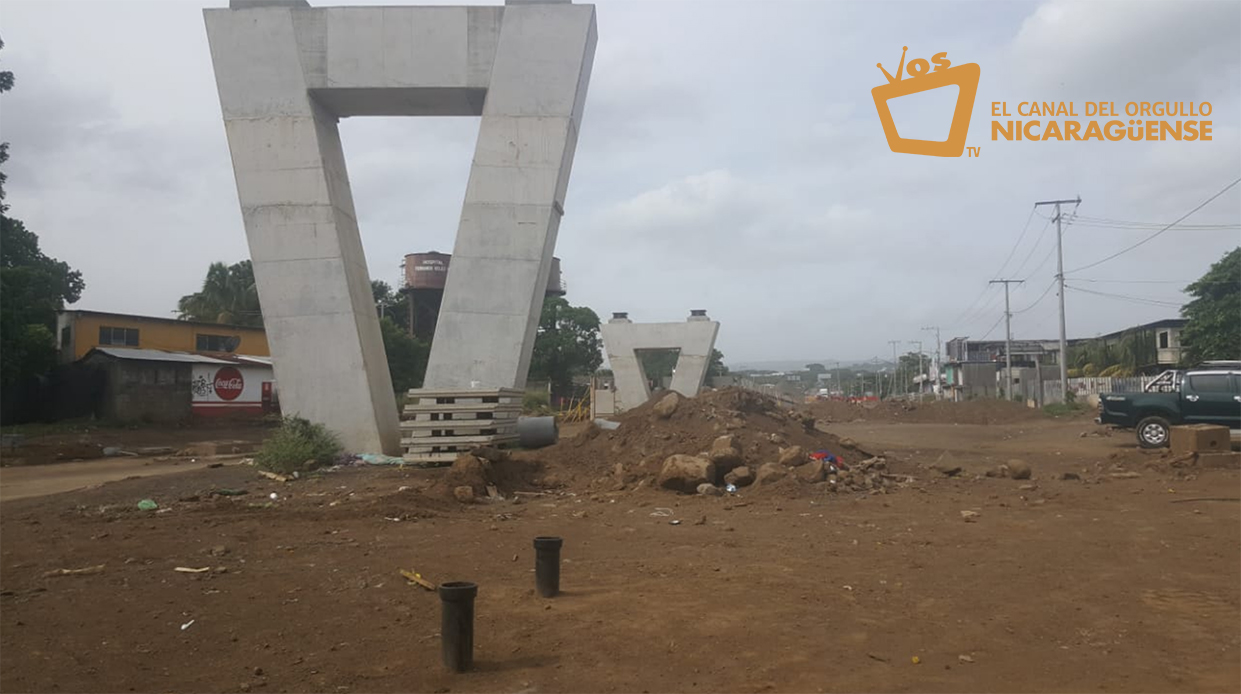 Parte de las obras que ejecuta la Alcaldía de Managua para la construcción del paso a desnivel Las Piedrecitas, en Managua. Foto: Jimmy Romero