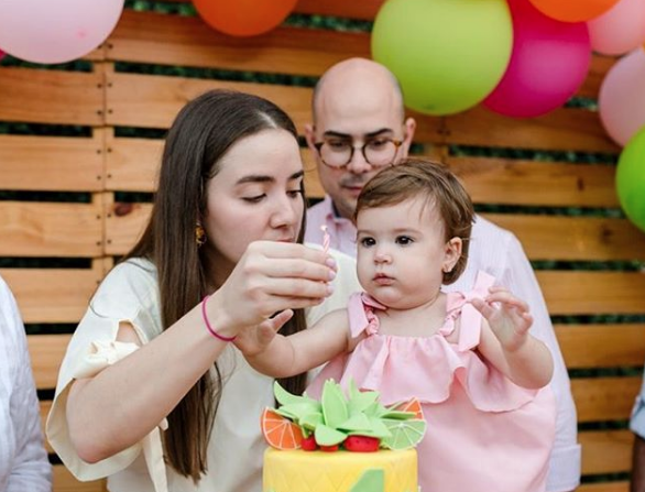 Valeria Sánchez y su familia / Cortesía