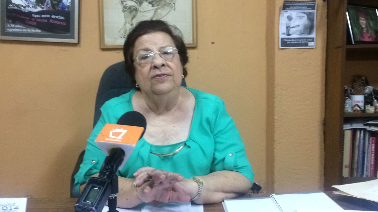 Vilma Núñez, presidente del Cenidh. Foto: Walkiria Chavarría