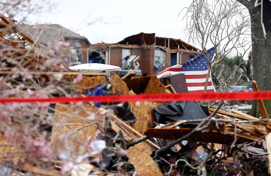 Fotografía de archivo de los destrozos causados por tormentas en Texas (Estados Unidos). /EFE