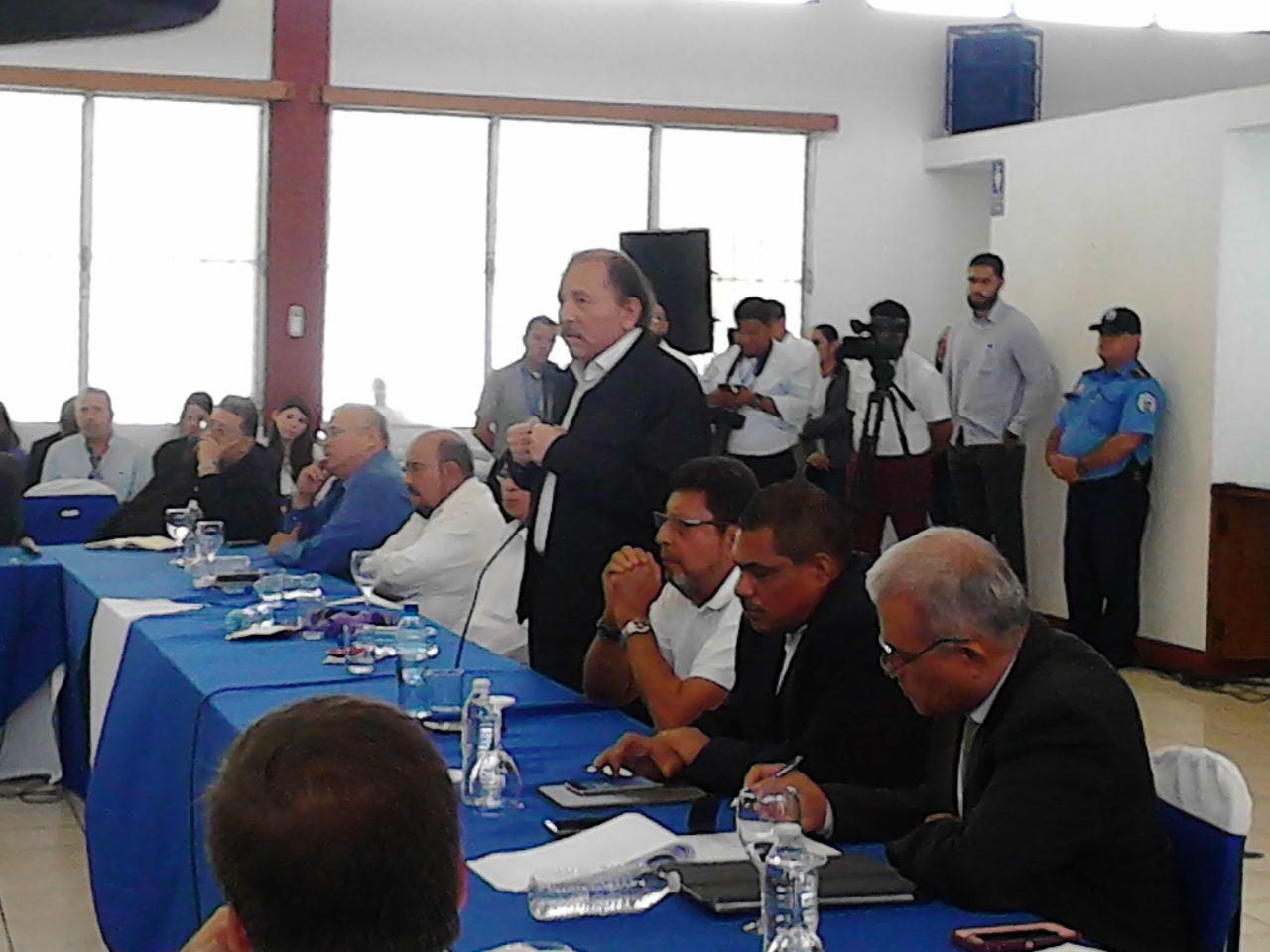 Daniel Ortega en el Diálogo Nacional. Foto: Walkiria Chavarría.