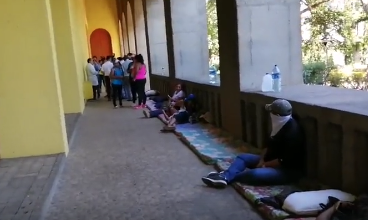 Madres en huelga de hambre en la catedral de Managua /  Cortesía