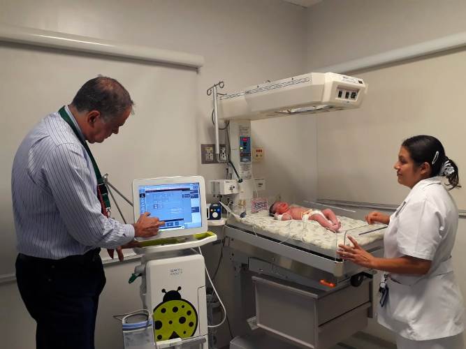 Hospital Vivian Pellas cuenta con ventilador de alta frecuencia.