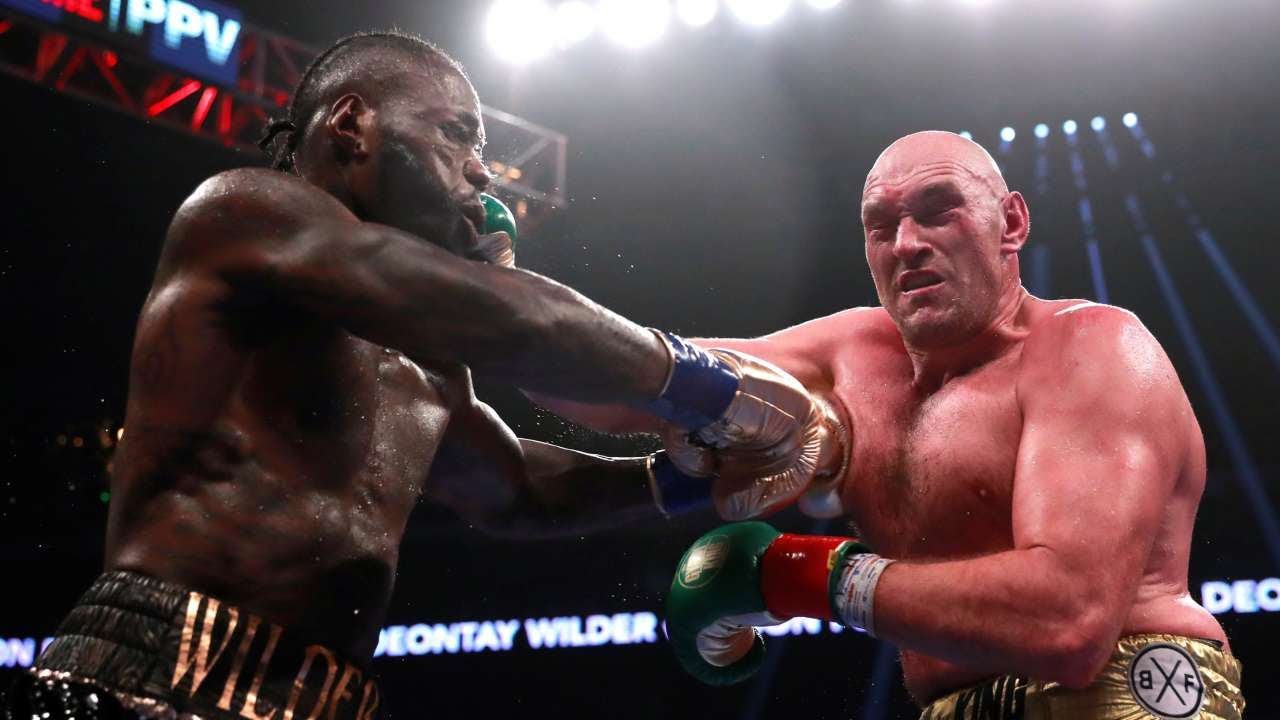 Momentos del primer combate entre Fury y Wilder 