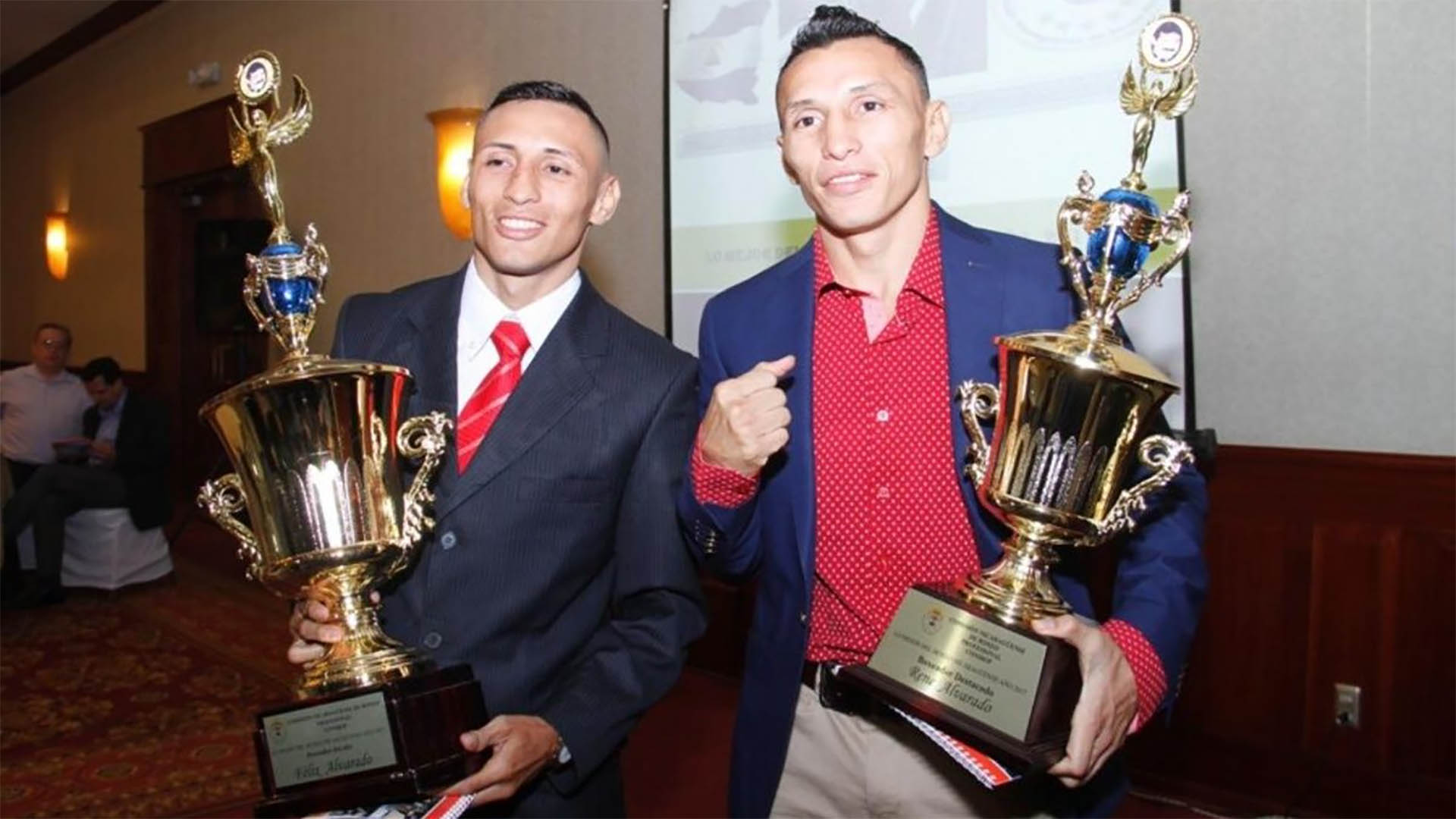 René y Félix Alvarado en la gala de Conibop 