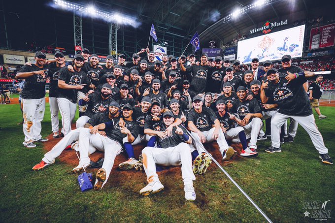 Astros campeones de la liga americana.