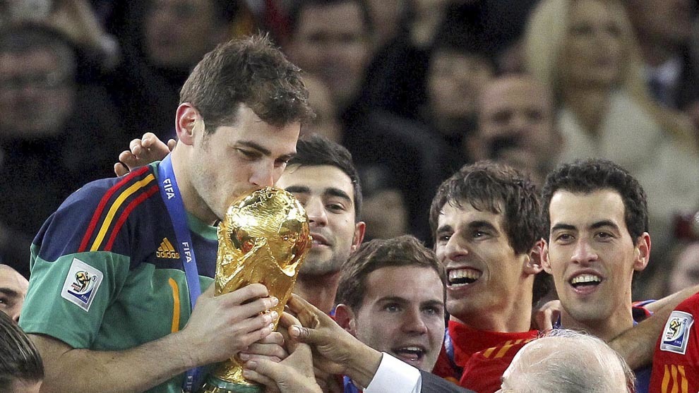 Casillas campeón del mundo en 2010 