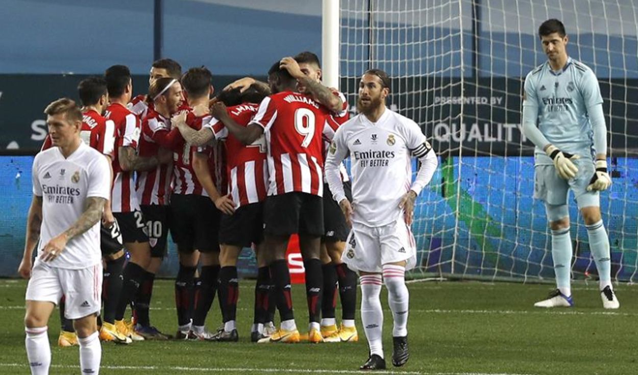 Athletic celebra el gol. 