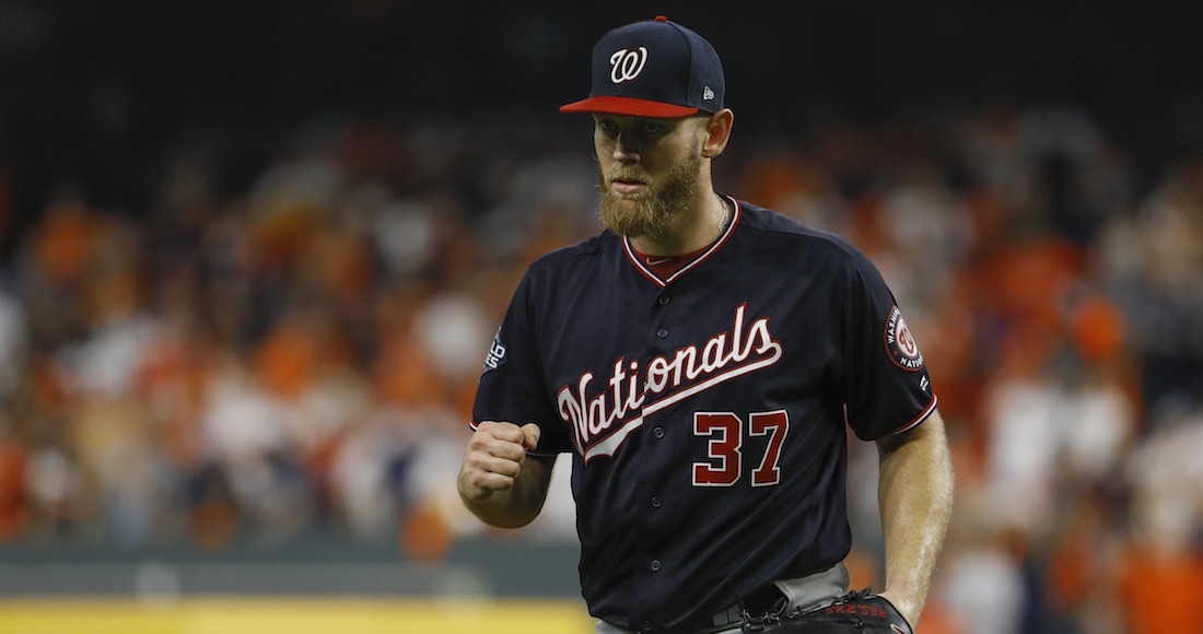 Strasburg una vez más dominó la batería de los Astros. 