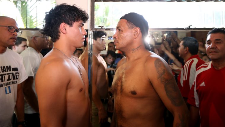 Mayorga y Martínez en la promoción de su pelea. 