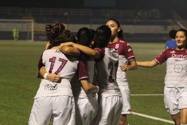 Saprissa se impone en el torneo Interclubes de fútbol femenino. FOTO: VOS TV | CORTESÍA