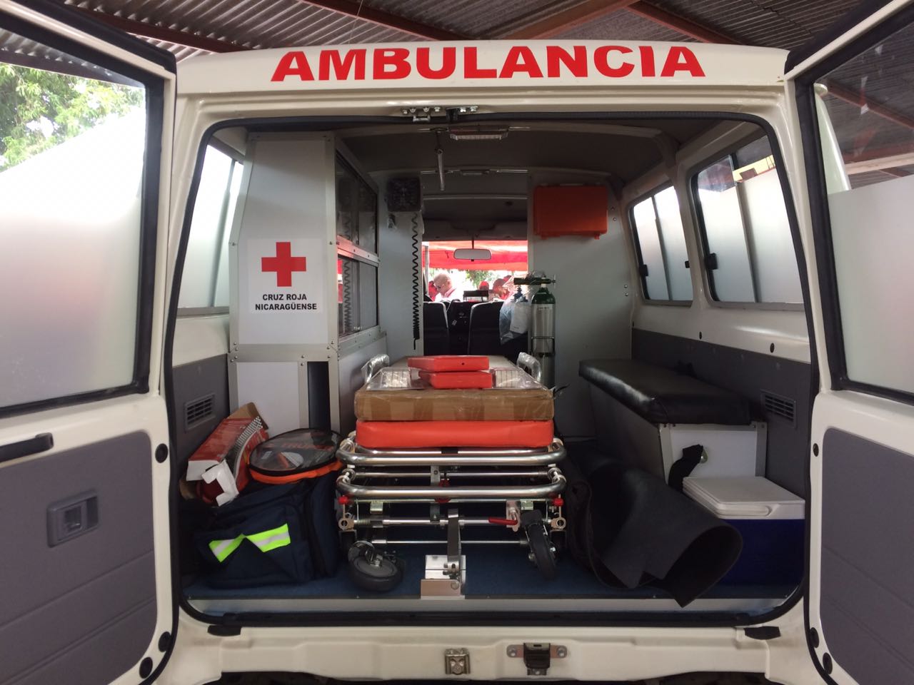 Ambulancia donada por parte del Gobierno de Japón a Cruz Roja Nicaragüense. Foto: Walkiria Chavarría