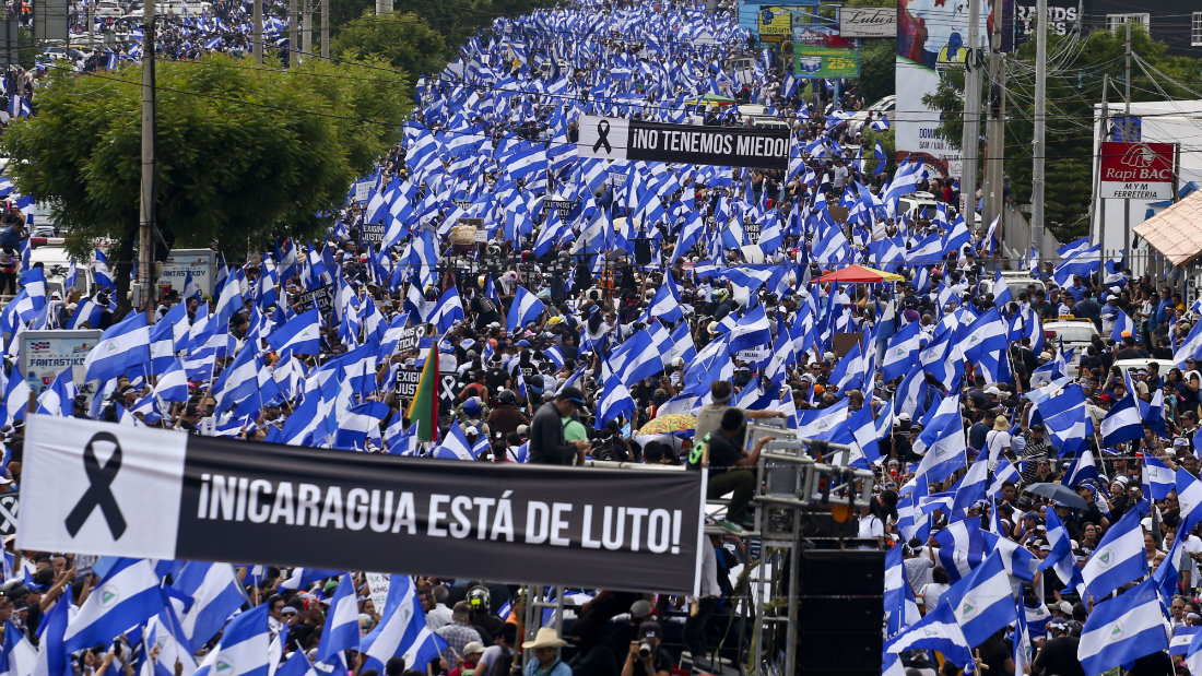 Según organismos de derechos humanos en Nicaragua, más de 450 personas han muerto tras el contexto sociopolítico que vive el país. Foto cortesía.