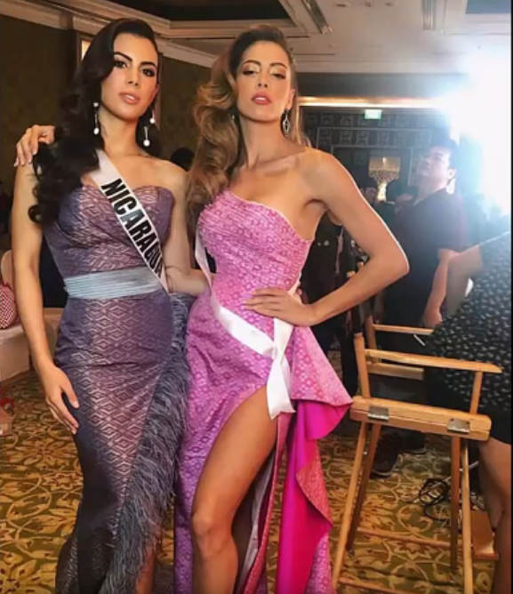 El vestido que usó Adriana Paniagua en el show. Foto Cortesía 