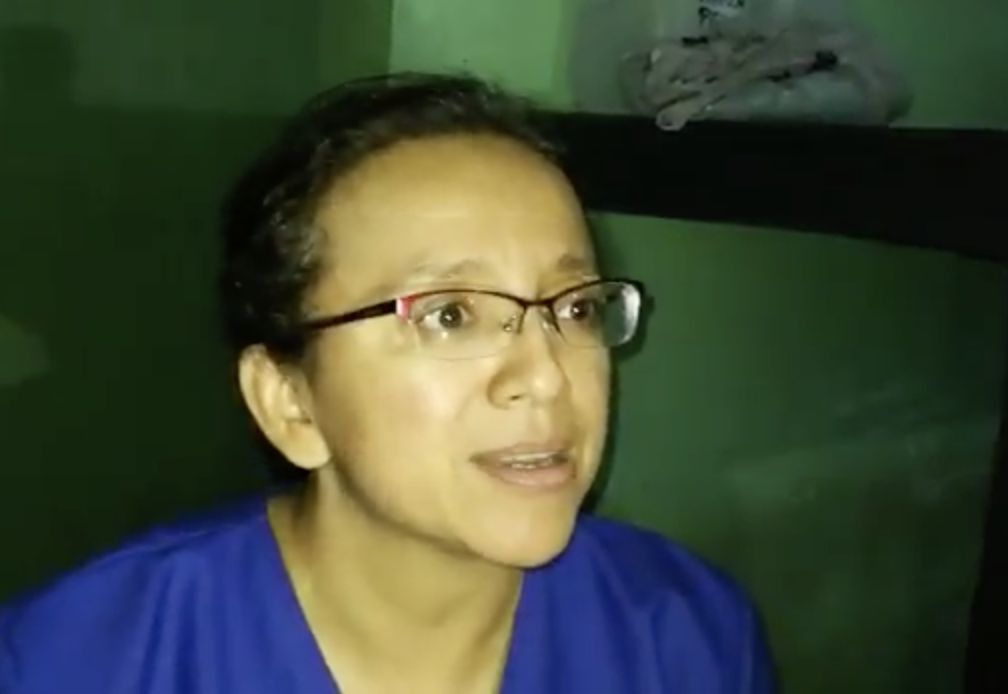 Primera imagen de Lucía Pineda en la cárcel tras su detención en diciembre de 2018. 