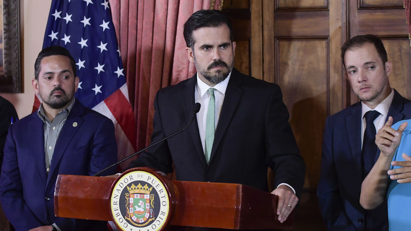 Ricardo Rosselló en conferencia de prensa