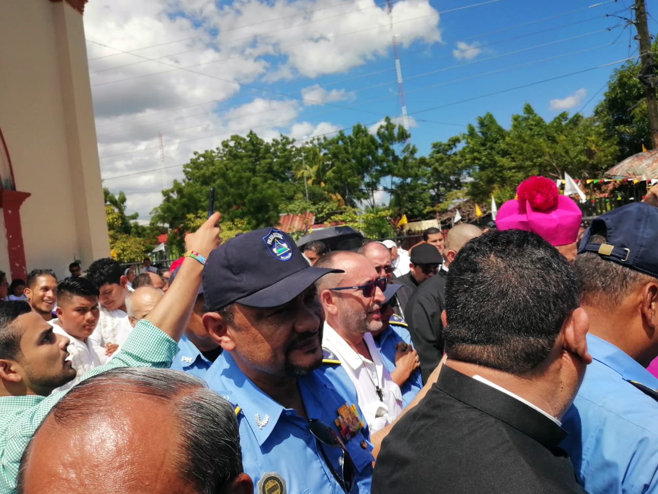 Ramón Avellán estuvo presente en la peregrinación de León. 