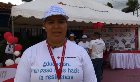 Maura Madriz, coordinadora de proyecto la Cruz Roja Nicaragüense.