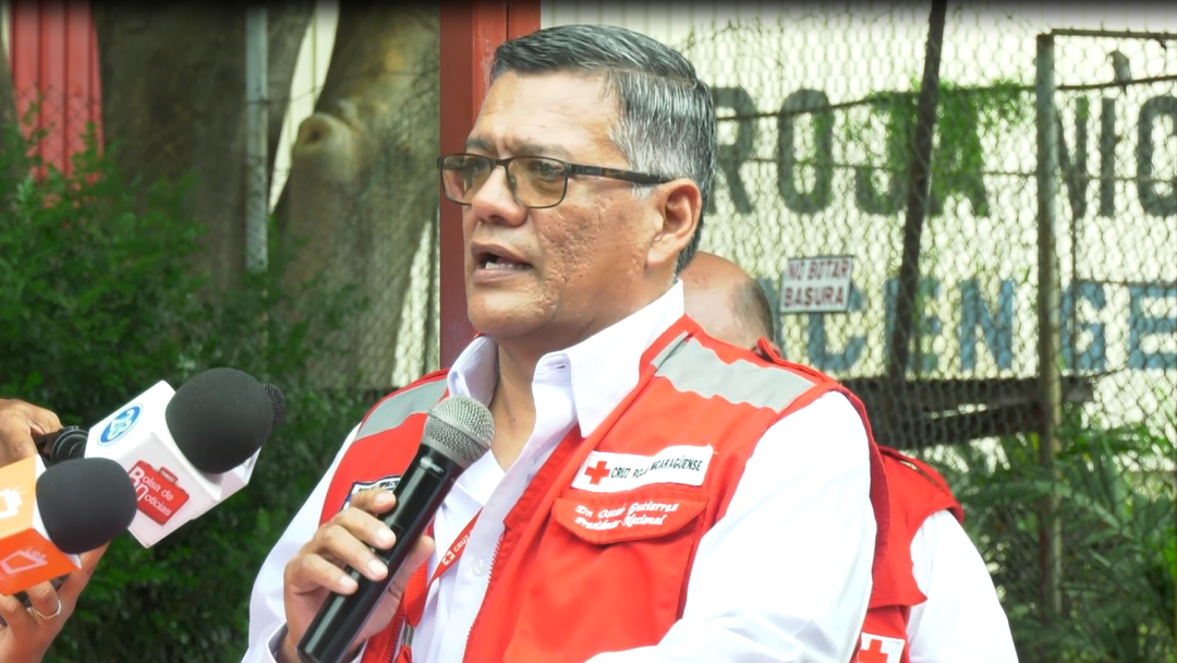 Dr. Oscar Gutiérrez, Presidente del Consejo Nacional de la Cruz Roja Nicaragüense.