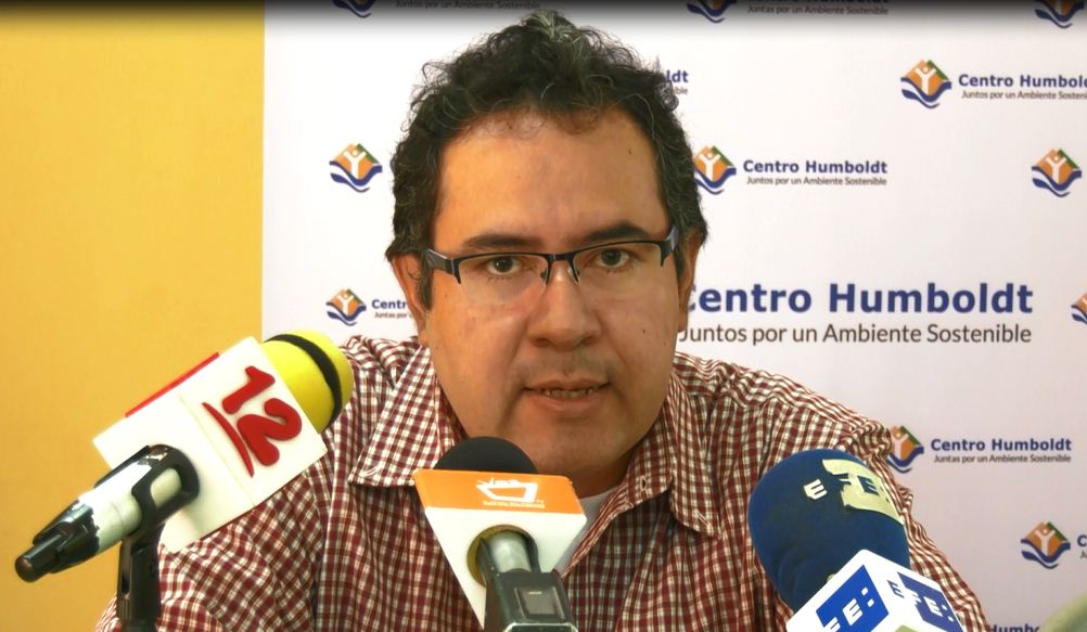 Alejandro alemán, Oficial de Cambio Climático del Centro Humboldt.