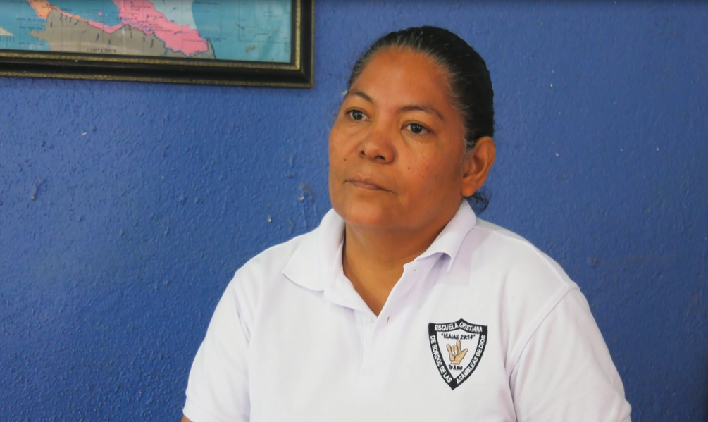 Jeamileth Torres, docente de la Escuela Cristiana Isaías 29:18 