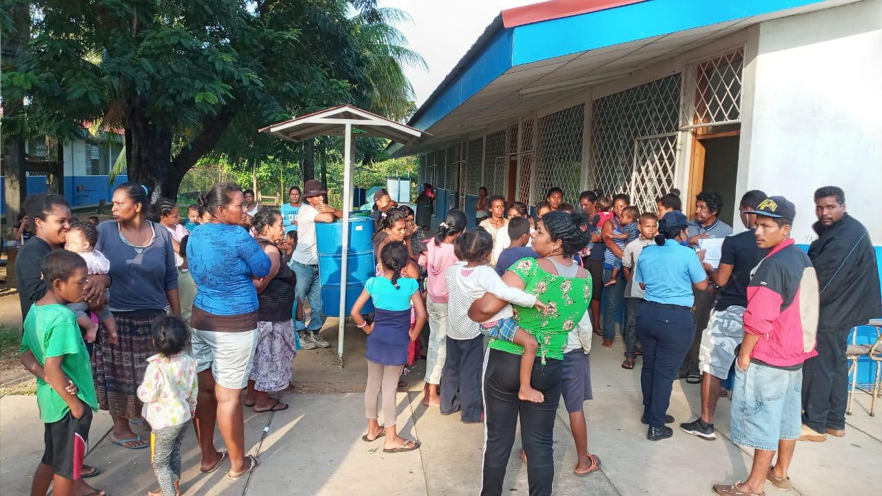 Familias en Cabo Gracias a Dios y alrededores comienzan proceso de evacuación. 