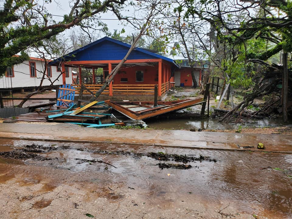 Estragos en la Costa Caribe Norte de Nicaragua. 