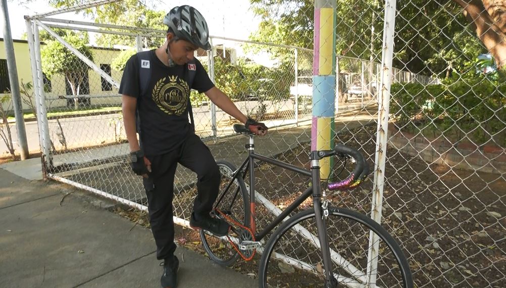 Marvin Jarquín, integrante de Crazy Bikes fue el principal promotor de dar a conocer los puntos más críticos para los ciclistas