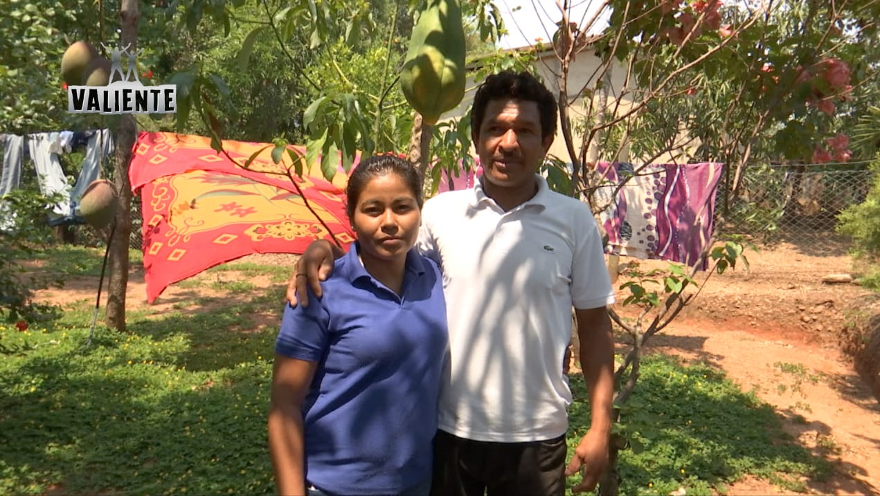 Dimas y su esposa Elvia en su casa ubicada en Mozonte, Nueva Segovia