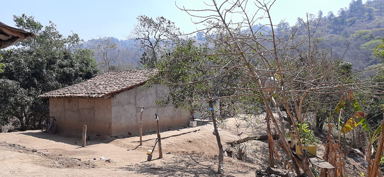 La vivienda donde vivió Karen Tórrez sus primeros años de vida en la comunidad Las Conchitas, El Jícaro 