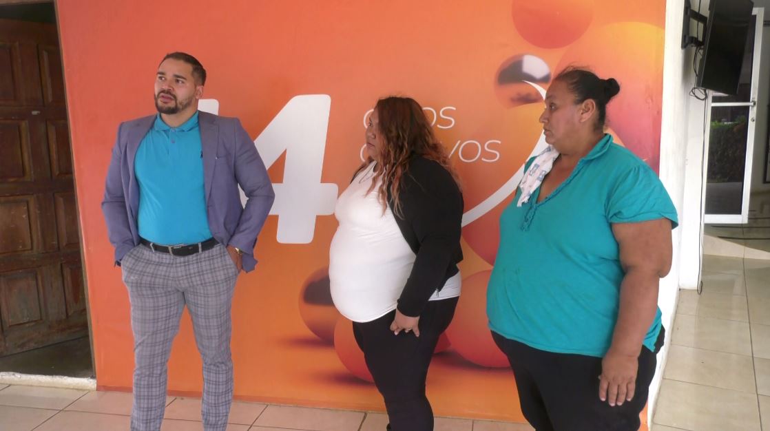 Harry Valle, abogado defensor; Rosa Ventura, hermana de Socorro y Janeth Ventura, madre de Socorro.