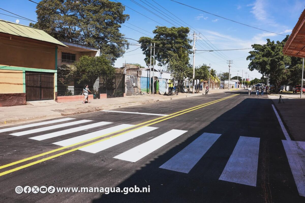 Calle El Triunfo, en Managua 