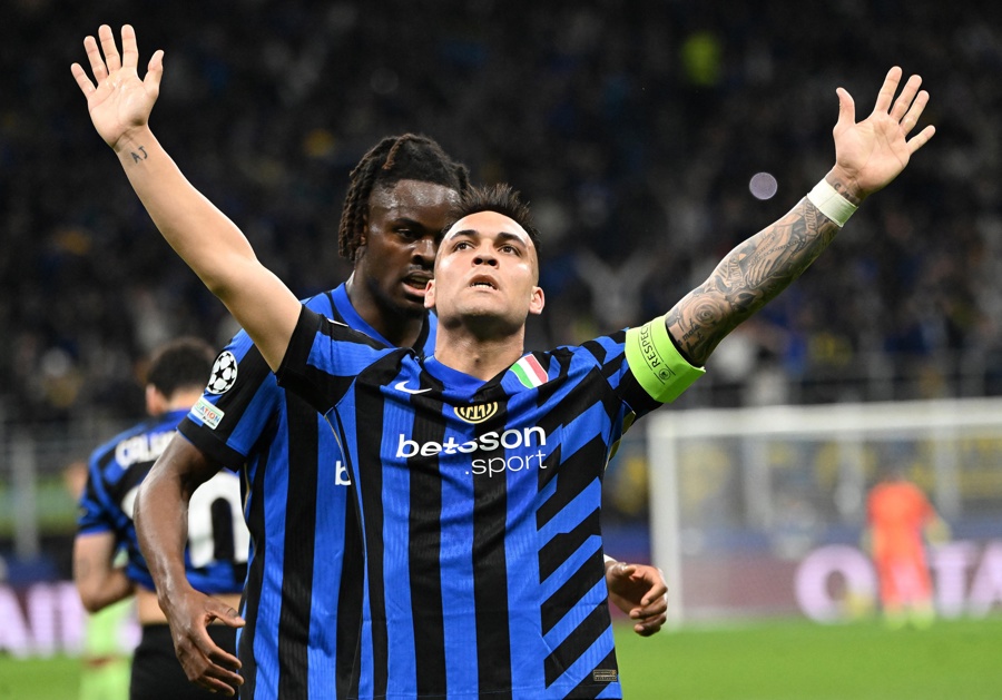 El delantero del Inter Milan Lautaro Martinez./ EFE