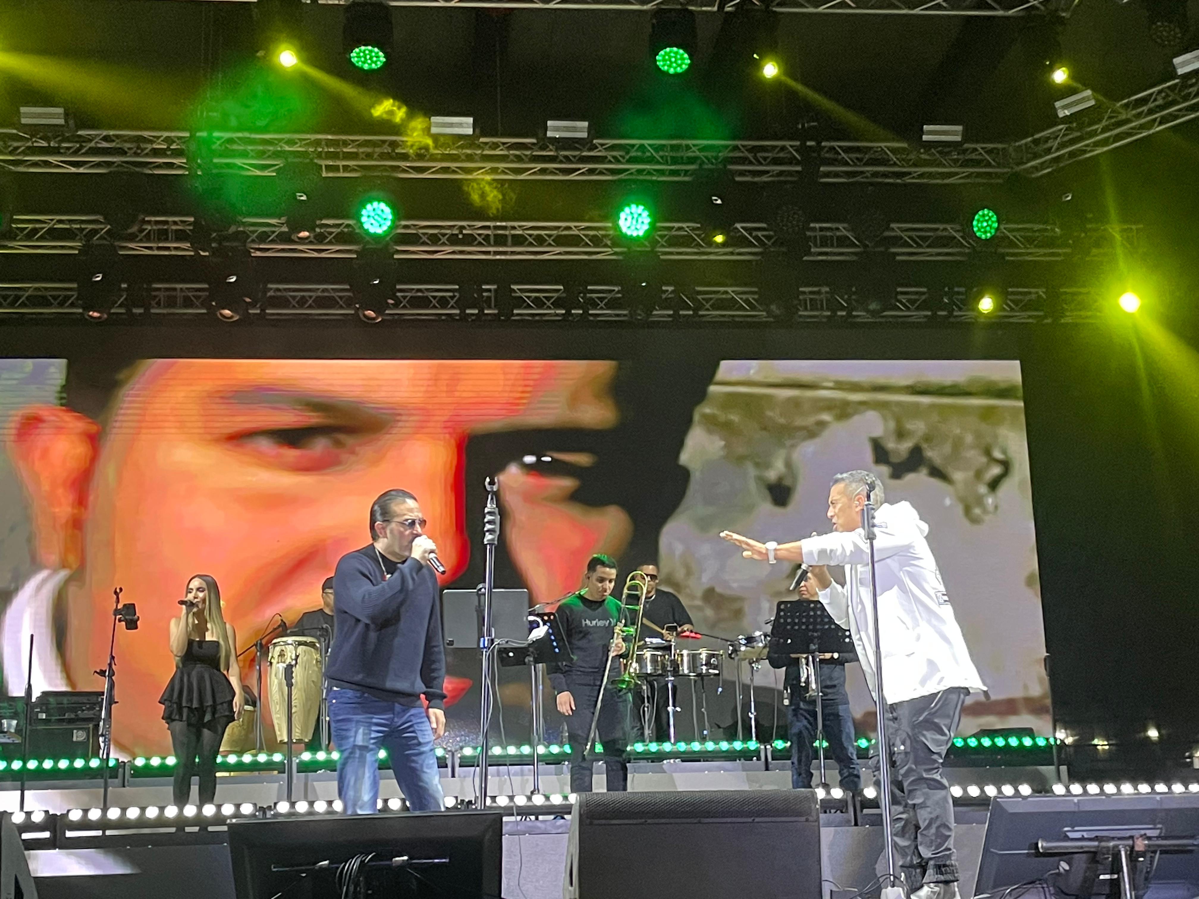 Desde Panamá, Gaitanes puso a bailar a los pinoleros, previo al concierto que dio Niche en Nicaragua./ Gloria Acosta